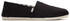 TOMS Shoes Alpargata recycelter Baumwolle flache Slipper schwarz weiß