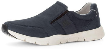 Pius Gabor Sneaker Low Slip On Wechselfußbett zertifiziertes Leder offener Einschlupf Denim