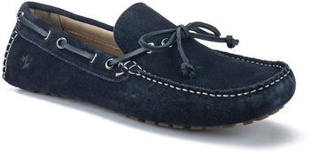 Lumberjack Mokassin Slipper Veloursleder-Schnürsenkeln blau