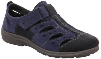 Rohde Halbschuhe Slipper Leder Klettverschluss Rostock blau