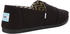 TOMS Shoes Alpargata recycelter Baumwolle schwarze Slipper