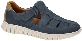 Waldläufer Herrenschuhe bequeme Slipper Halbschuhe blau