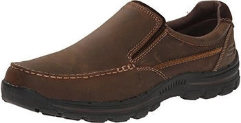 Skechers Braver-Rayland Slipper dunkelbraun leder