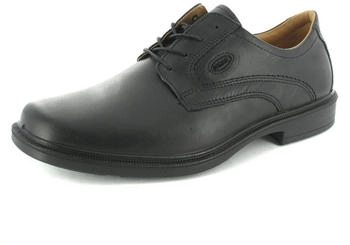 Jomos Leder Halbschuhe schwarz Extra Weite Lederfutter Lederfu&szlig;bett