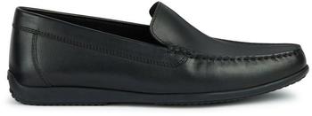 Geox Ascanio Mokassins atmungsaktiv Leder C9999 BLK OXFORD