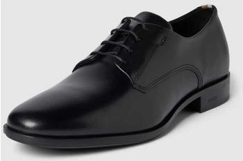 Hugo Boss Leder Derby-Schuhe Modell 'Colby' schwarz