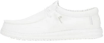 Dude Wally Stretch Sox Slip-On Schuhe wei&szlig;
