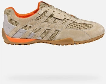 Geox Snake Original Herren Schuhe beige schwarz