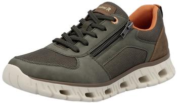 Rieker Sneaker Reißverschluss und federnder Laufsohle 04301 grün