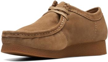 Clarks WallabeeEVO Derby Schnürhalbschuhe Dark Sand Suede
