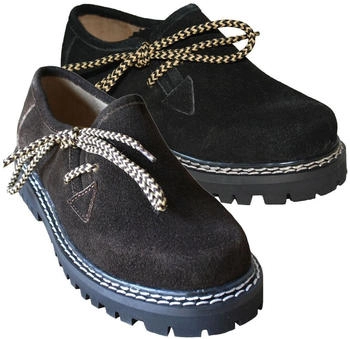 German Wear Haferlschuhe Trachtenschuhe Wildleder dunkelbraun