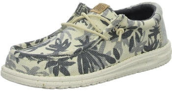 Dude Wally Palm Jute blau schwarz Hausschuhe HD43087