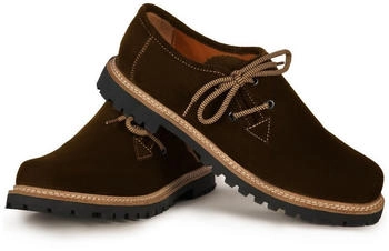German Wear Trachtenschuhe Echtleder Wildleder dunkelbraun