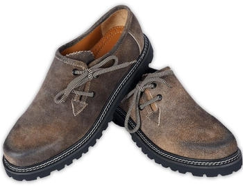 German Wear Trachtenschuhe Lederschuhe antikbraun