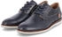 Bullboxer Halbschuhe dunkelblau weiß Glattleder Handcrafted