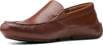 Clarks Markman Plain Mokassin Dunkle Br&auml;unung