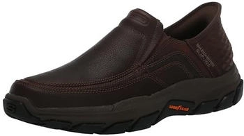 Skechers Respected-Elgin Herren-Mokassin freihändig rot braun