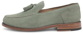 HENRY STEVENS Haywood TL Businessschuh Loafer Halbschuhe Leder handgefertigt oliv