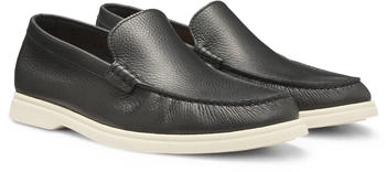 Hugo Boss Mokassins aus gewalktem Leder Logo-Detail Sienne Mocc tbsf 50536173 schwarz