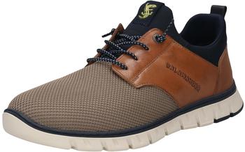 Salamander Sportlicher Schn&uuml;rschuh dunkelbeige dunkelblau cognac