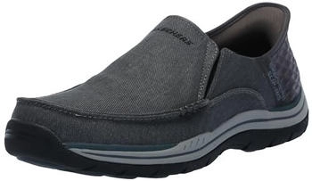Skechers Expected-Cayson Moc Toe Canvas Slip-Ins schwarz
