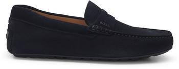 Hugo Boss Noel Leder-Slipper marineblaue 50541750