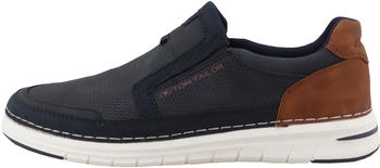 Tom Tailor Slipper indigo braun