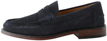 Next Fashion Suede Penny Loafer navy