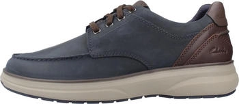 Clarks Mullan Moc navy leather