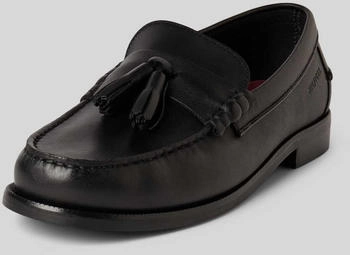 Tommy Hilfiger Genuine Leather Loafer with Tassel schwarz