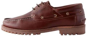 Next Fashion Lace-up Leather Boat Shoe tan brown