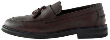 Next Fashion Leather Slippers with Tassels Loafer (1-pc) brown