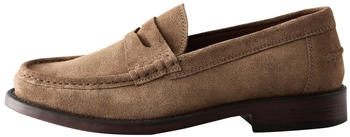 Next Fashion Suede Penny Loafer stone