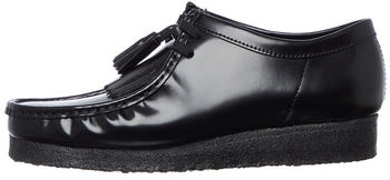 Clarks Wallabee Boot (26175755) black hi shine leather