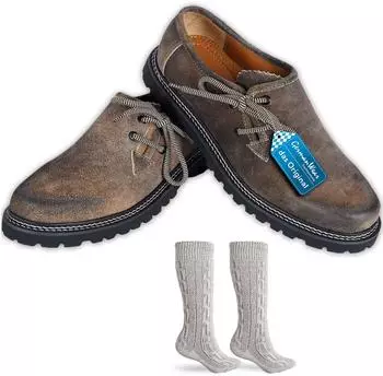 German Wear Haferlschuhe antikbraun