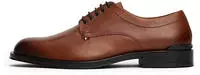 Tommy Hilfiger Herren Derby Schuhe Corporate aus Leder, Braun (Winter Cognac), 4 - 40