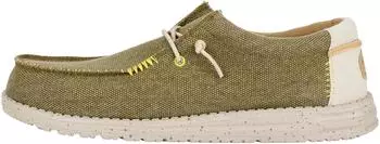 HEYDUDE Wally Coastline Jute Olive Canvas