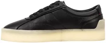 HUGO Leather Crepe Sole Trainers schwarz