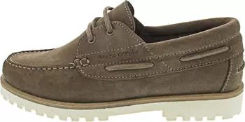 Marc O'Polo Boat shoe made of soft suede leather beige