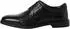 Marco Tozzi Lace-up Leather Shoe with Block Heel schwarz