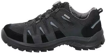 Jomos Light Suede Leather Sneakers Extra Width H with JoTex schwarz