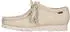Clarks Wallebee Goretex Lace-Up Shoe beige/white leather