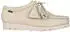 Clarks Wallebee Goretex Lace-Up Shoe beige/white leather