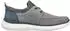 Rieker B9643 Men's Sneaker Slip-On with Elastic Band and Light EVA Outsole cenere/grau/denim/rauch