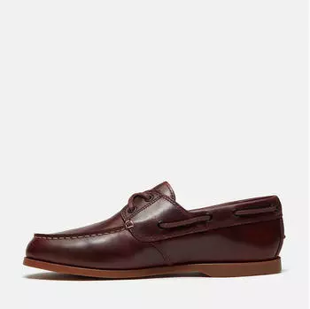 Timberland Cedar Bay Essential Boat Shoe in Leather mdbrn fgran blk