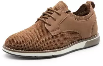 Bruno Marc SBOX2403K Lace-Up Oxford Breathable Knitted Fabric braun