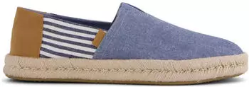 TOMS Shoes Low Shoes Textile Slip-On navy/blue denim/cognac