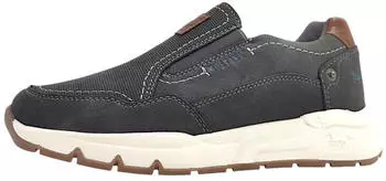 MUSTANG Men's Slip On braun/dunkelgrau