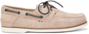 Tommy Hilfiger TH Boat Shoe Core Suede beige