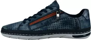 Bugatti Sneaker Low-Top with Practical Zipper dunkelblau